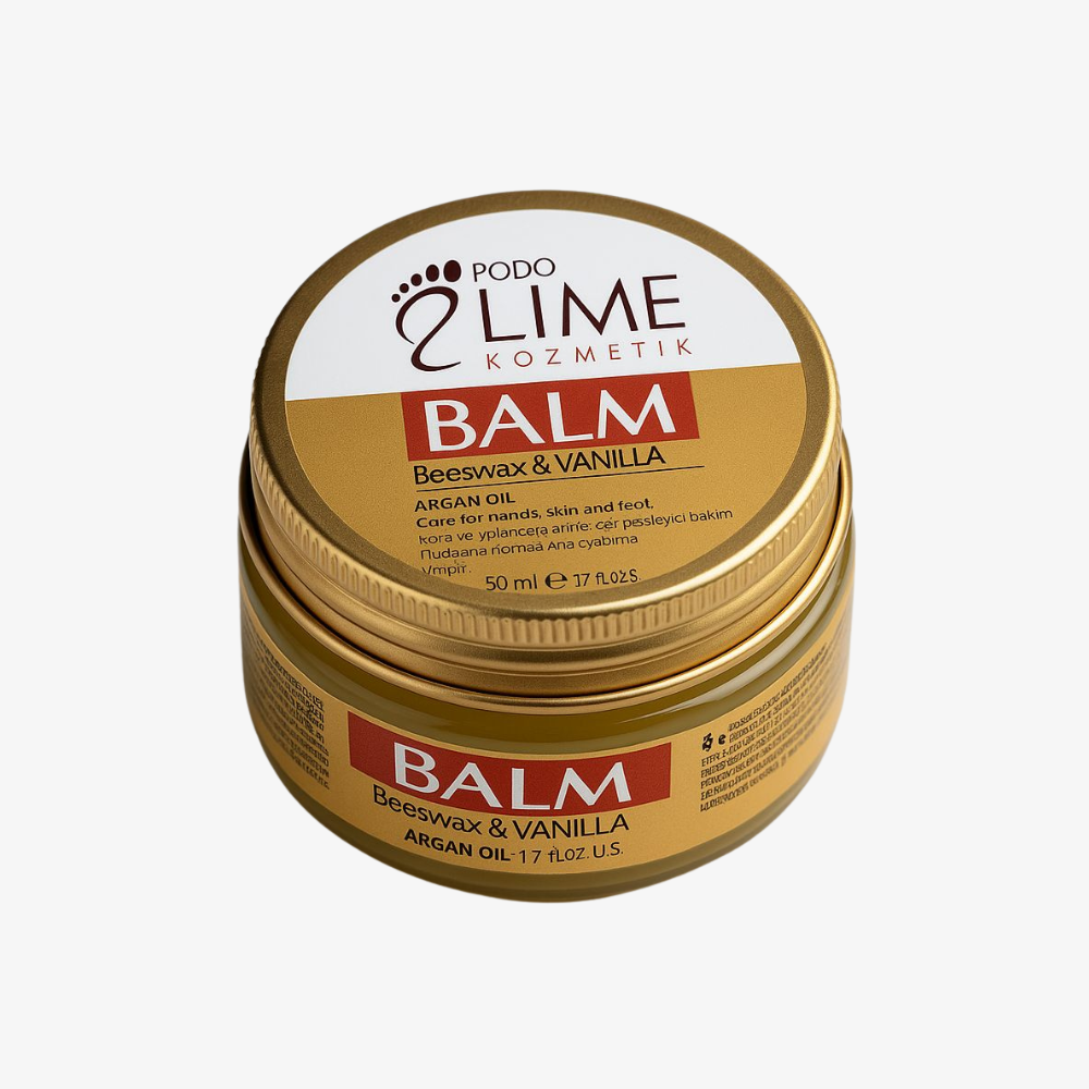 Atkuriamasis balzamas sausai ir suragėjusiai pėdų odai Podo Lime BALM